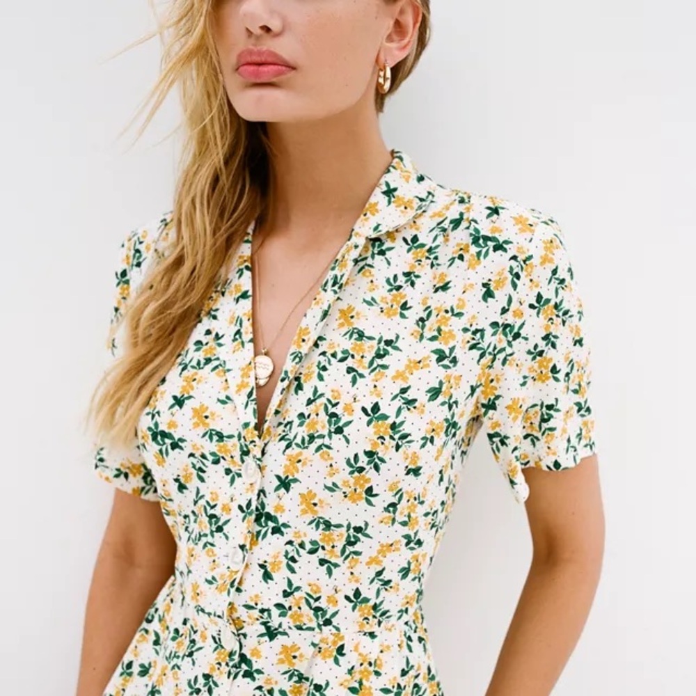 Urban Outfitters UO Mila Midi Shirt Dress